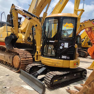 Excavadora Mini Usada Caterpillar 303 303CR 303E de 3 Toneladas con Motor y Caja de Cambios para Inspección con Video, Uso Agrícola - Product Image 2