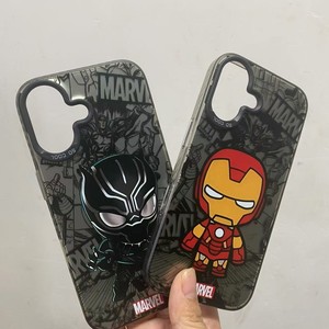 Custodia personalizzata per telefono IMD Color Silver Marvel Spider-Man per <span class=keywords><strong>IPhone</strong></span> <span class=keywords><strong>11</strong></span> 12 13 14 15 16 17 Pro Max Cartoon <span class=keywords><strong>Cover</strong></span> Anti-fall - Product Image 4