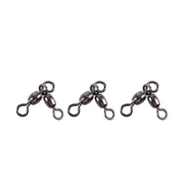 100 pièces/sac, taille standard, en acier inoxydable, durable, double pivot, accessoires de pêche, joint triangulaire rotatif pour la pêche à la traîne