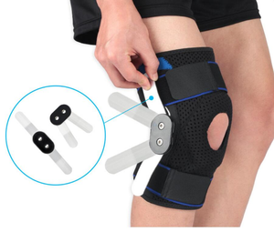 Attelle de genou articulée orthopédique à rotule ouverte, réglable, stabilisatrice et protectrice contre les gonflements, pour l'arthrite et les douleurs au genou - Product Image 4