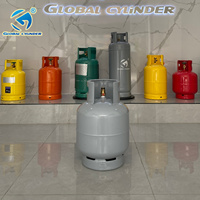 Bouteille de gaz GPL vide en acier basse pression Global Cylinder 15kg 35.7L ISO4706 pour le Chili, vente en gros Chine