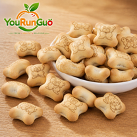 Biscuits au lait croustillants fourrés au chocolat en forme de petit ours mignon, collation pour enfants, vente en gros, OEM, marque privée, carton de 5 kg