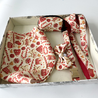 Ensemble de harnais pour chien avec motif de Noël personnalisé, harnais pour animaux de compagnie durable et réglable avec laisse et collier pour chiens de petite et moyenne taille