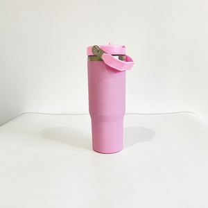 Vaso Térmico Personalizado con Logotipo, Botella de Agua Reutilizable, Sublimación, 30 oz, Acabado Mate, con Tapa y Pajita - Product Image 4