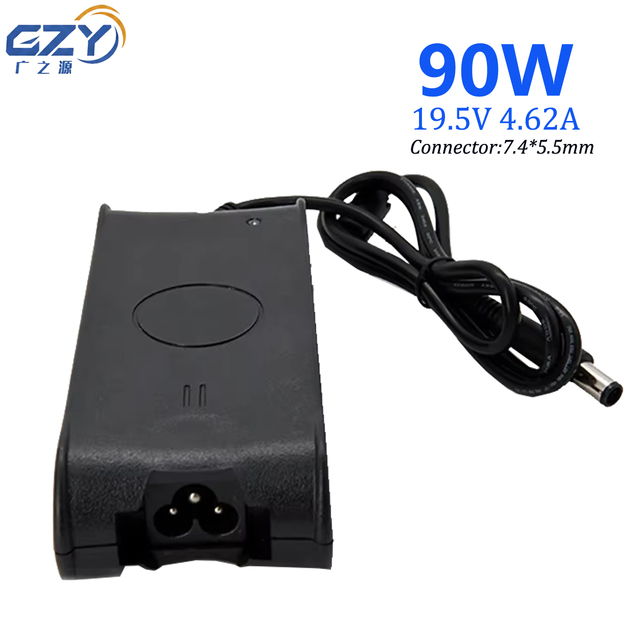 90W AC DC Power Adapter 19.5V 4.62A Laptop Charger for Chromebook Fireproof Eco-Friendly 7.4x5.0mm Power Supply