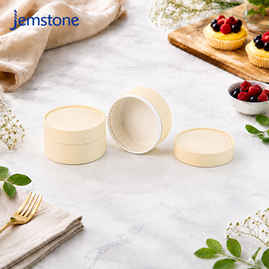 Vente directe usine – Boîte d'emballage cylindrique en papier alimentaire pour gâteau Tiramisu et Cheesecake Basque, compatible four, avec papier sulfurisé - Product Image 3