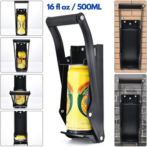 Metal <strong>Can</strong> <strong>Crusher</strong> &amp; Bottle Opener Heavy Duty Steel Rubber Handle Smasher Kitchen Tools for Soda Beer <strong>Cans</strong> Bottles Recycling Tool
