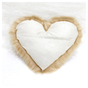 Alta calidad <span class=keywords><strong>amor</strong></span> corazón Pelo Largo esponjosa lana Imitación Piel tiro funda <span class=keywords><strong>de</strong></span> almohada funda <span class=keywords><strong>de</strong></span> cojín - Product Image 5