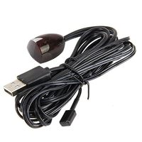 Kit extensor de infrarrojos Juego de transmisor y receptor IR alimentado por USB Cable remoto infrarrojo universal (IR)