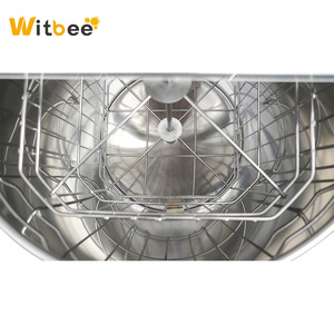 Extracteur de miel manuel commercial à 4 cadres avec baril en acier inoxydable Équipement d'apiculture certifié CE ISO Vente de garantie de 2 ans - Product Image 5