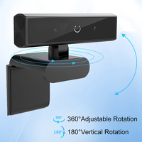 Webcam Tipe-C 1080p Full HD Kamera Web Online dengan Mikrofon ENC Terintegrasi untuk Konferensi dan Panggilan Video