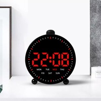 Huayang GH9013 Countdown-Timer LED Digitaler Wecker mit Stoppuhr Großes Display Nachttisch- und Schreibtischuhr