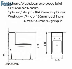 L'usine propose des toilettes en céramique intelligentes tout-en-un peu coûteuses montées au mur ou au sol, bol allongé populaire, différents styles de couleurs - Product Image 4