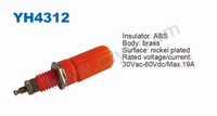 Connecteur coloré de petite taille, borne de connexion sécurisée, prise jack banane 4 mm, facile à installer