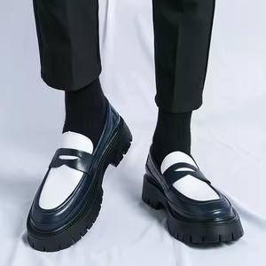 Mocasines Casuales de Plataforma Personalizados con Suela Gruesa de Microfibra Suave para Hombre, Tallas 38-46, Zapatos de Vestir en Colores Contrastantes - Product Image 5