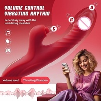 App-gesteuerter Teleskop-Vibrator mit Heizfunktion für Vagina und G-Punkt-Massage, Rabbit-Vibrator für Frauen, Sexspielzeug