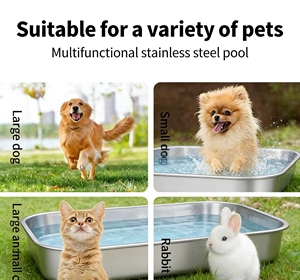 <span class=keywords><strong>Bañera</strong></span> de Acero Inoxidable para Baño y Aseo de Perros y Gatos, Piscina de SPA para Mascotas - Product Image 5