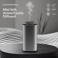 Diffuseur d'arômes d'huiles essentielles pures sans eau, électrique, en métal, avec batterie au lithium, fonctionnement silencieux, pour la maison, la chambre, la voiture