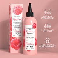 Limpiador de cuero cabelludo OEM, vinagre de frambuesa fresca, enjuague equilibrador de pH para desintoxicar el cuero cabelludo graso y la caspa, promueve el cuidado del cabello brillante