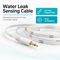 Sensor Strip Air Tipis Sensitivitas Tinggi Konektor TCP Jack Kabel Deteksi Kebocoran Air Datar untuk Kabinet Pusat Data GOLDKOON