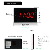 Buzzer de table pas cher pour appeler le serveur, sonnette pour serveuse, afficheur et montre pour restaurant
