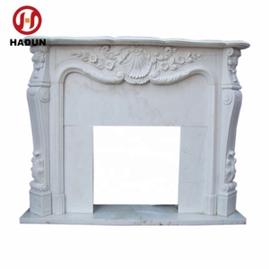 Популярный белый каррарский мраморный камин - Product Image 3