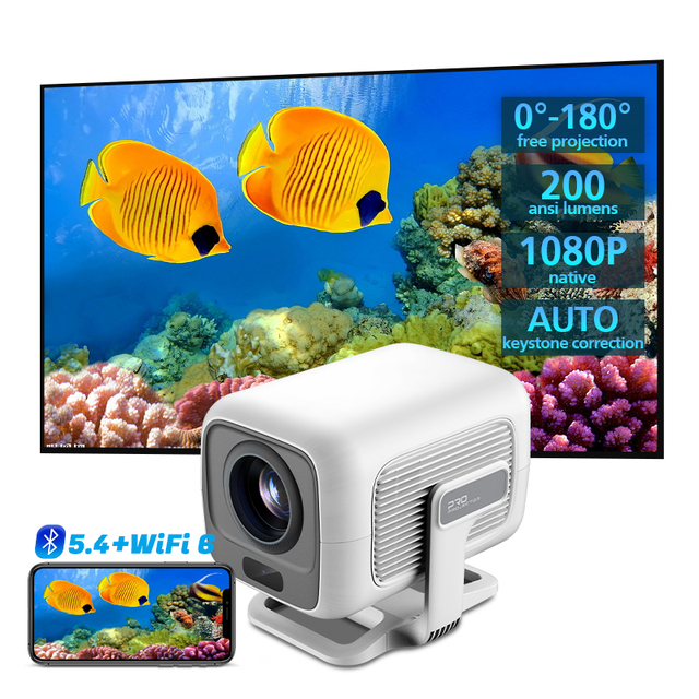 Hotack X3 Mini LCD 4K Proyector 2000 Lumens 1920*1080p Smart Android TV Projecteur Portable Projector for Camping