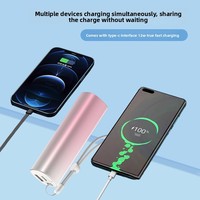Calentador de Manos de Aleación de Aluminio de 5000 mAh, Banco de Energía Portátil de Iones de Litio de 10 W con Carga Rápida USB Compacta y Personalizada, con Pantalla LED