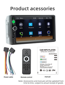 <span class=keywords><strong>Autoradio</strong></span> MP5 2 DIN avec écran numérique 7 pouces, <span class=keywords><strong>autoradio</strong></span> multimédia avec CarPlay, <span class=keywords><strong>Bluetooth</strong></span>, lecteur tactile - Product Image 6