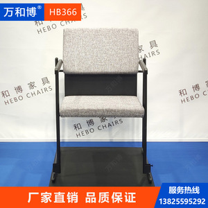 เก้าอี้ประชุมมานวาเอ็กซ์โป 54.9x58.9x79.9 ซม. พร้อมที่วางแขน วางซ้อนกันได้ สีเทาแอช HB366 - Product Image 2