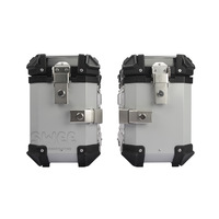 Accessoires Gratuits Universels 18L/25L/35L Sacoches Latérales de Moto en Alliage d'Aluminium Épaisses Étanches Résistantes aux Chocs Amovibles
