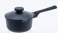 Casserole à sauce de 16 cm en aluminium moulé sous pression avec revêtement antiadhésif PEEK et fond à induction pour la cuisine