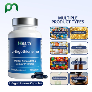 Capsules de L-Ergothionéine, compléments alimentaires, capsules végétaliennes à étiquette privée, formule élite pour un vieillissement sain et une défense cellulaire améliorée - Product Image 1