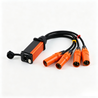 Boîtier audio professionnel 4 canaux XLR vers RJ45, adaptateur d'extension audio XLR mâle vers RJ45 femelle pour scène, DJ, sonorisation en direct, studio