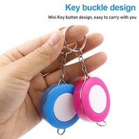 Mètre Ruban Porte-clés Couleurs Bonbon Personnalisable avec LOGO – Ruban de Mesure Souple de 1,5 Mètre avec Échelle d'Extension