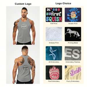 Wholesale Athletic Muscle <b>Tank</b> <b>Top</b> Custom High Quality Sleeveless Tee Embroidery Cotton Running Blank Muscle <b>Tank</b> <b>Top</b> <b>Men</b> - Product Image 3