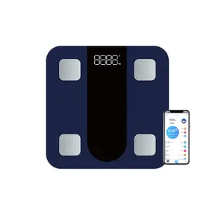 Xiaomi180kgポータブルスマートバスルームデジタル電子天びんスケール無脂肪体重計アプリ付き