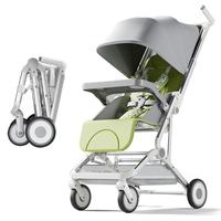 Poussette Bébé de Haute Qualité Légère avec Cadre en Alliage d'Aluminium et 4 Roues