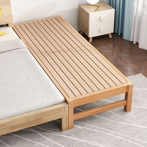 Children's <b>Bed</b> Beech Wood Twin Size Durable Minimalist Design For Kids - Product Image 1
