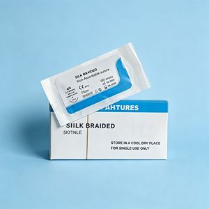 Suturas Quirúrgicas de Seda Trenzada Negra USP al por Mayor, No Absorbibles, Estériles, <span class=keywords><strong>para</strong></span> <span class=keywords><strong>Perros</strong></span> Grandes, Clínicas Veterinarias, Certificación CE - Product Image 3