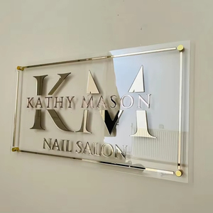 Enseigne néon <span class=keywords><strong>LED</strong></span> 3D personnalisée découpée au laser en acrylique, décoration murale, enseignes de logo pour entreprises, bureaux, devantures de magasins, événements, fournisseur en gros - Product Image 2