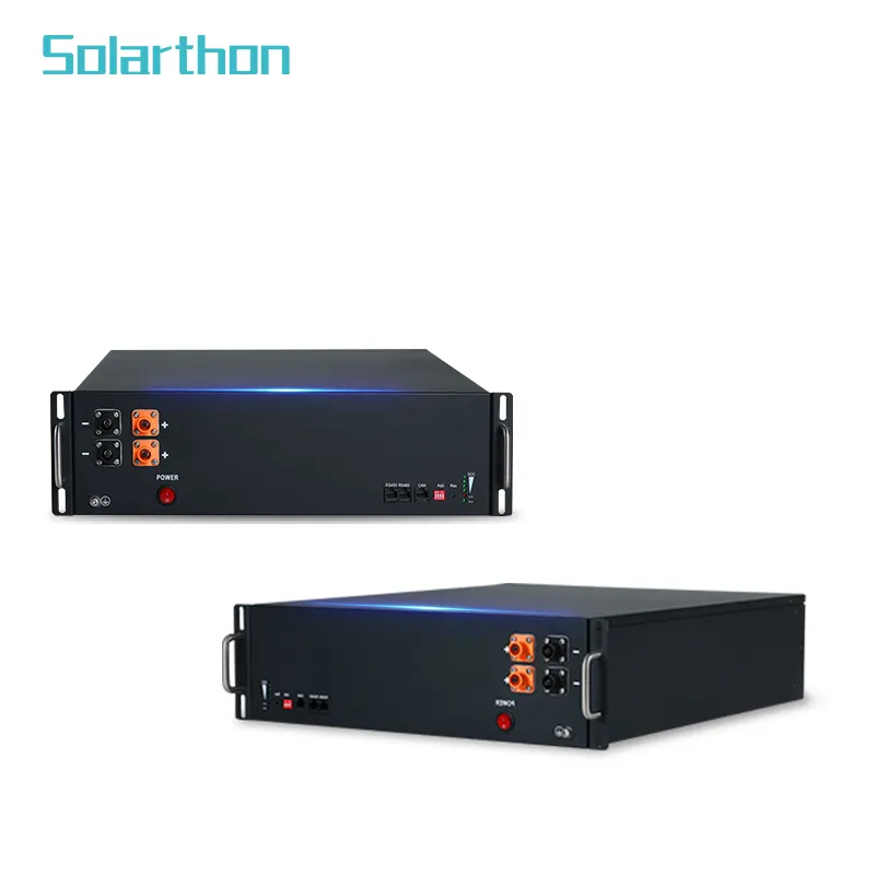 Solarthon Optima Lithuim 48v 50kw Lithium Ion Lithenium 250ah Solar Production Plant 100ah Lifepo4 Battery