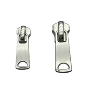 Tirette de fermeture éclair en alliage de zinc, curseur autobloquant, sans nickel, peinture personnalisée 3 #   5 #   8 #   Argent brillant de 30 mm pour sacs, bagages, vêtements, chaussures