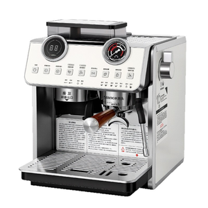 Machine à café commerciale compacte avec broyeur intégré, double chaudière, machine à expresso, buse vapeur pour café - Product Image 4