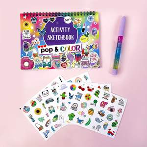 Set <span class=keywords><strong>de</strong></span> Dibujo y Pintura para Niños <span class=keywords><strong>de</strong></span> 5 Años: Libro <span class=keywords><strong>de</strong></span> Colorear Transfronterizo, Pegatinas, Bolígrafos, Animales <span class=keywords><strong>de</strong></span> Dibujos Animados y Graffiti para Manualidades - Product Image 1