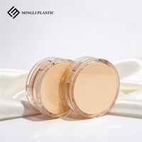 Boîte à coussin d'air transparente et recyclable pour emballage cosmétique, poudre libre, conteneur compact en plastique, miroir, éponge, crème BB