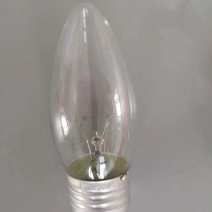 Ampoule Edison C35 220V <span class=keywords><strong>E27</strong></span> Coque en verre transparent <span class=keywords><strong>20W</strong></span> E12/17 Personnalisable Ampoule à incandescence à filament de tungstène rétro Décorative nostalgique - Product Image 3