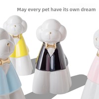 Urna Funeraria de Cerámica Sellada a Prueba de Humedad para Cenizas de Perros y Gatos, Caja Decorativa Conmemorativa