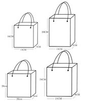 Sacs fourre-tout en PVC transparent colorés, sacs cadeaux en plastique réutilisables, poignées, micro-ondable, imperméable pour anniversaire, mariage, shopping