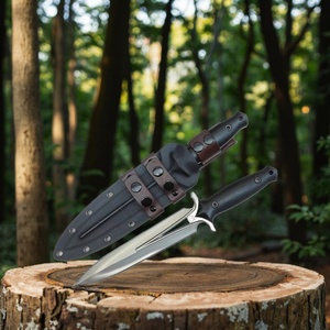 มีดพกพาแบบใบตายสำหรับล่าสัตว์ ยี่ห้อ HK แบบปรับแต่งได้ OEM EDC DIY ใบมีดสแตนเลส ด้ามจับ G10 ความยาวรวม 160 มม. - Product Image 5